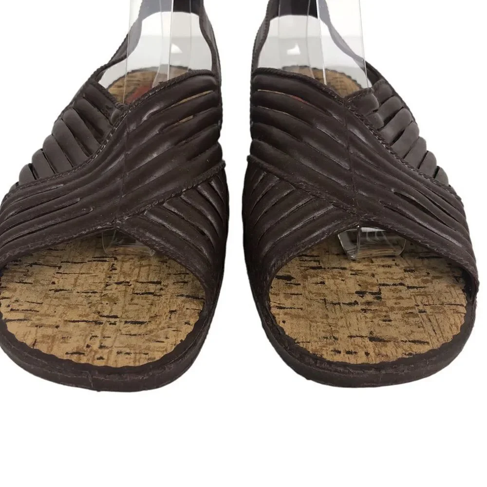 Sandak sandals brown Mexico size 9 10-34